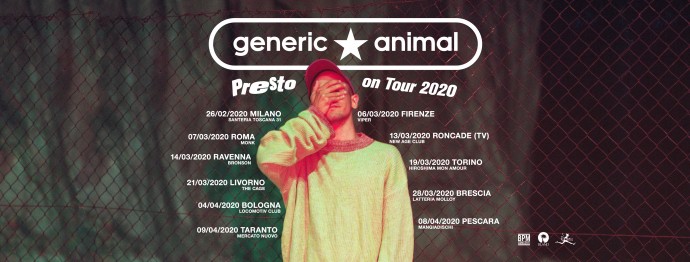 Generic Animal: in tour da febbraio con un nuovo disco e per la prima volta con una vera e propria band